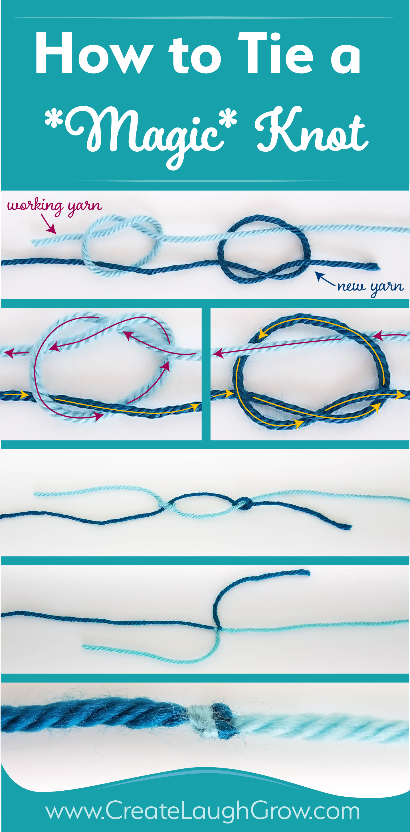 Magic knot knitting deals